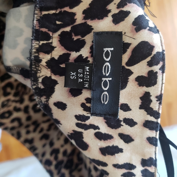 Bebe Cheetah Print Strapless Dress - Picture 8 of 8